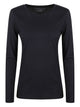Majestic Round Neck Long Sleeve Sweater