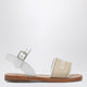 Givenchy White/Beige Sandals With Logo