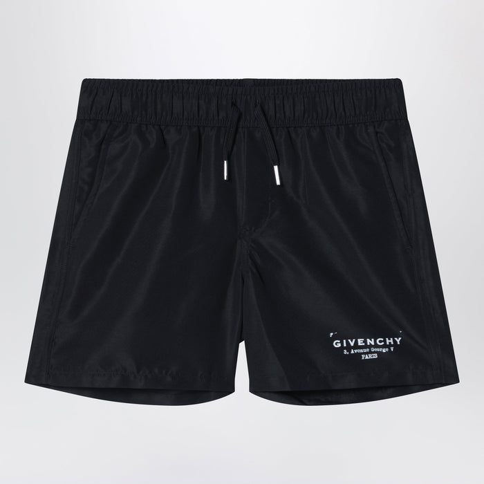Givenchy Black Swim Shorts With Logo