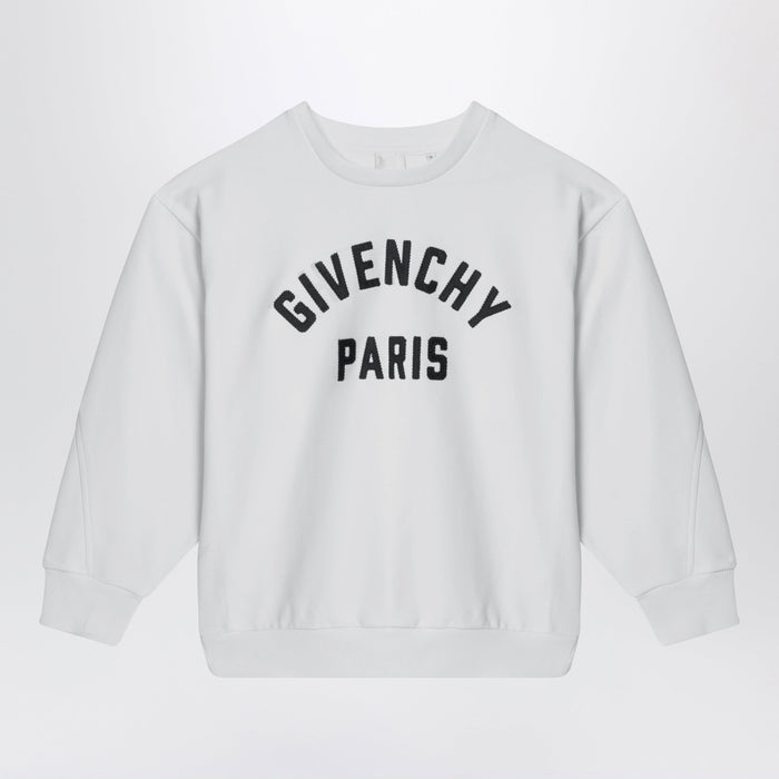 Givenchy White Sweatshirt With Logo Embroidery
