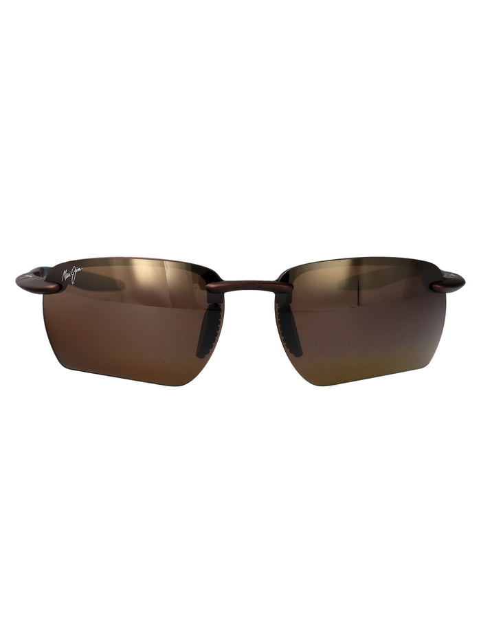 Maui Jim Metal Matte Brown Plastic Sunglasses