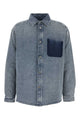 Loewe Denim Blue Cotton Blend Oversize Shirt