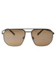 Maui Jim Satin Sepia Metal Sunglasses