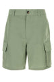 Loewe Sage Green Canvas Paula S Ibiza Bermuda Shorts