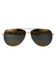 Maui Jim Shiny Gold Bronze Metal Sunglasses