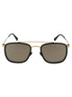 Mykita A15 Glossy Gold/Black Brilliantgrey Solid Steel Sunglasses
