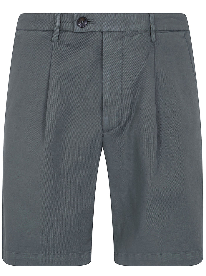 Michael Coal Cotton & Linen Bermuda Trousers