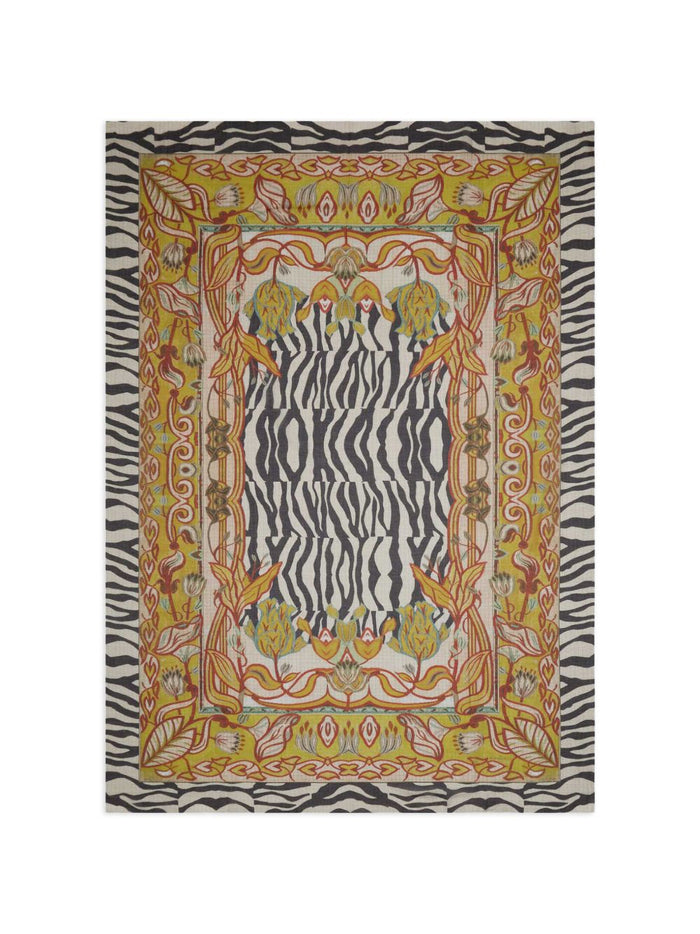 Pierre Louis Mascia Printed Silk And Cotton Scarf