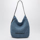 Jw Anderson Small Bulb Bag In Blue Beads And Calf Leather