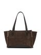 Jw Anderson Contrast-Stitch Suede Tote Bag