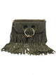 Jw Anderson Medium Pierce Suede Fringe Bag
