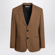 Ami Paris Hazelnut Single-Breasted Wool Jacket