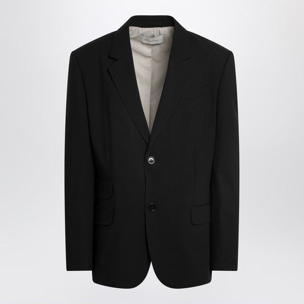 Ami Paris Black Singlebreasted Wool Jacket