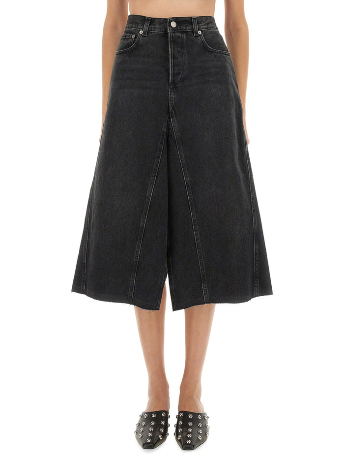 Haikure Black Cotton Skirts