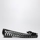 Heavenly Jelly Black Bloomi Ballet Flats In Pvc With Beaded Flowers