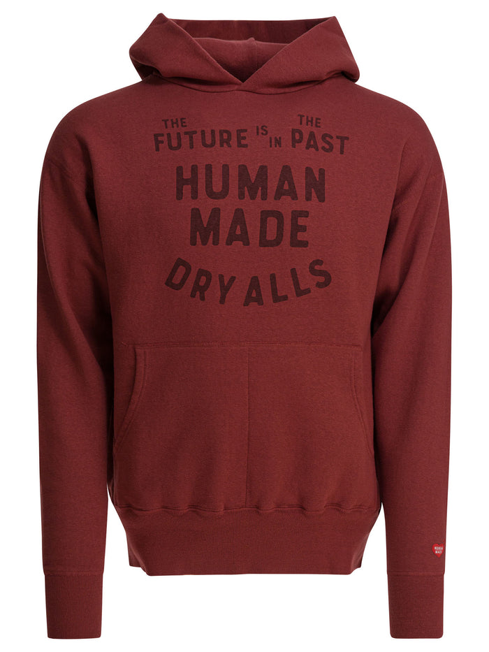 Human Made  Burgundy Cotton Sweatshirt
