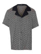 Balmain White And Black Monogram T-Shirt
