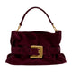 Balmain Anthem Medium Shoulder Bag -  - Leather - Burgundy