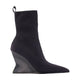 Balmain Wedge Ankle Boots -  - Cotton - Black