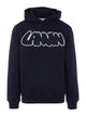 Lanvin Black Hoodie Wigth Patch Logo On The Front