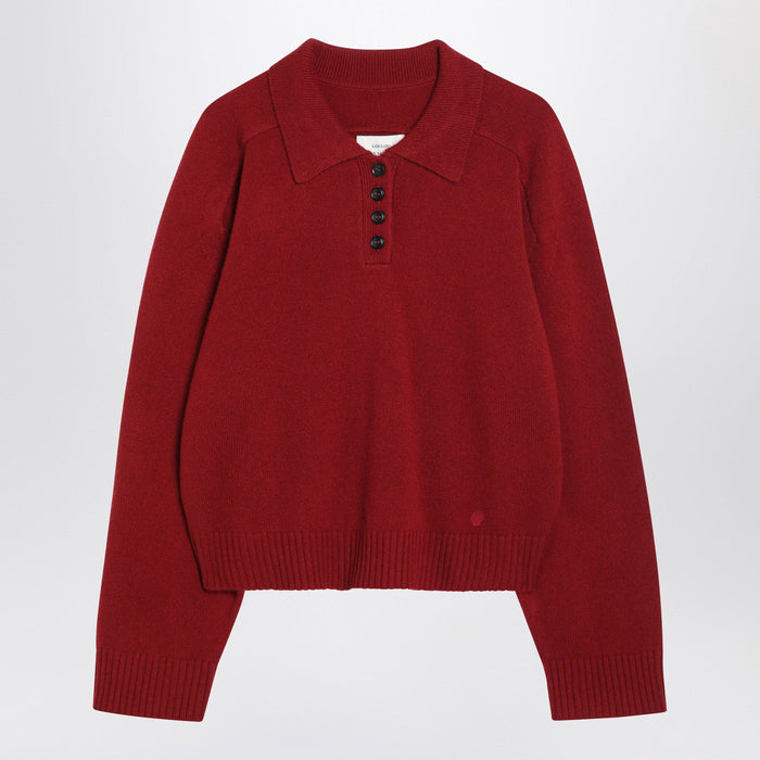 Loulou De Saison Burgundy Cashmere Sweater