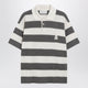 Ami Paris Ami De Coeur Striped Cotton Knit Polo Shirt