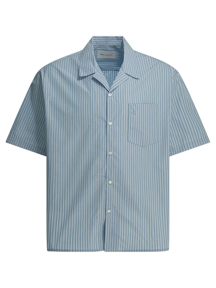 Ami Paris Boxy Shirt Ss Embossed