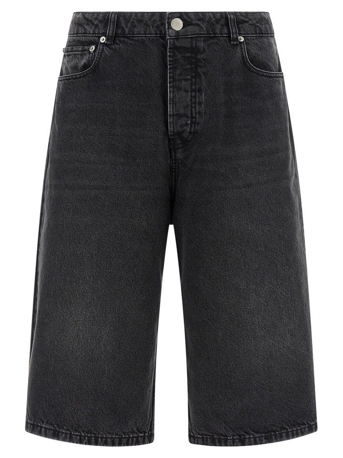 Ami Paris Denim Bermuda Shorts