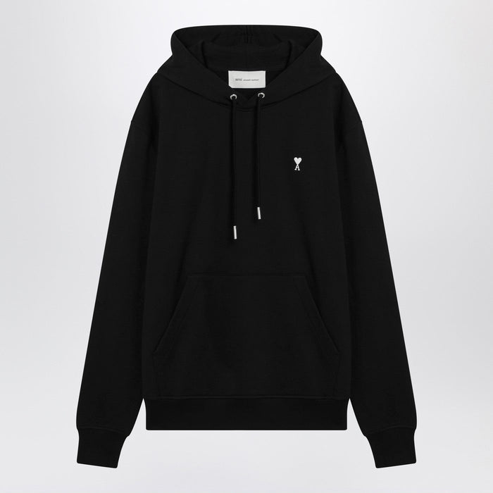 Ami Paris Black Ami De Coeur Hooded Sweatshirt
