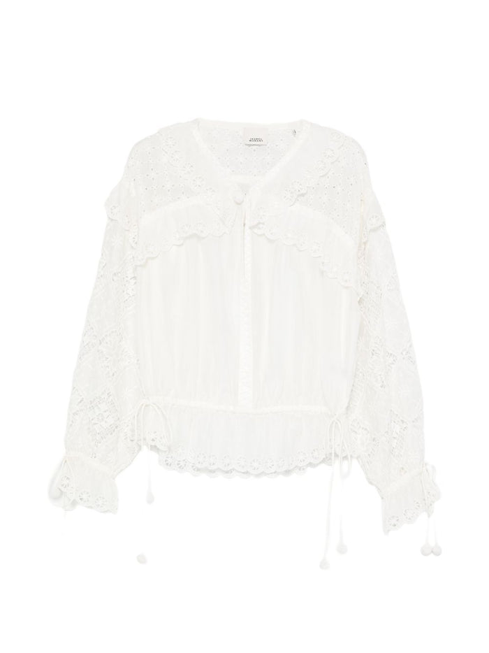Isabel Marant Nowana Silk Blend Blouse