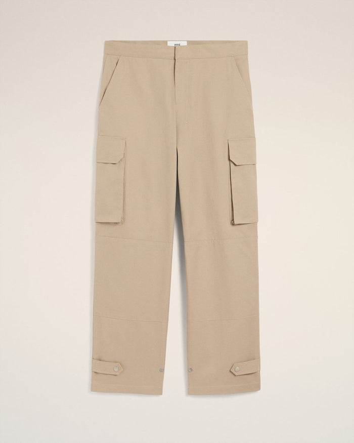 Ami Paris Gabardine Cargo Trousers
