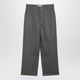 Ami Paris Grey Wool Canvas Workwear Trousers