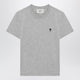 Ami Paris T-Shirt Ami De Coeur Grey In Cotton