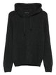 Tagliatore Dark Grey Ribbed Hooded Sweater