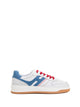 Hogan Sneaker H630 In Light Blue And Orange Leather