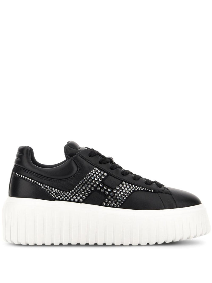Hogan H-Stripes Leather Sneakers