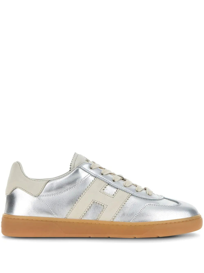Hogan Silver Calfskin Sneaker