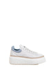 Hogan H-Stripes Sneaker In Nappa And Suede