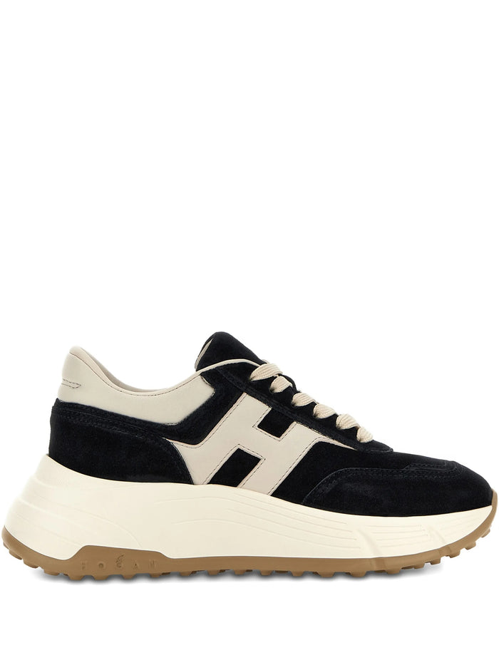 Hogan Black Leather Footwear