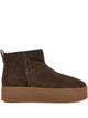 Hogan Brown Platform Ankle Sneakers