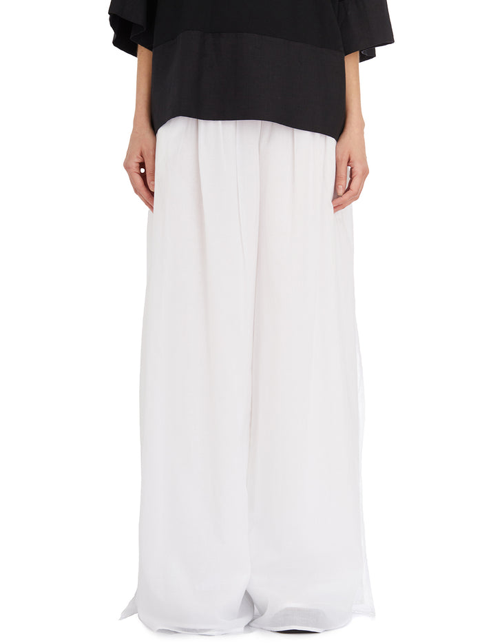 Nu Pantaloni Vita Alta In Cotone
