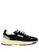 Autry Hyperway Sneakers In Black And Silver-Tone Suede And Mesh