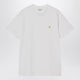 Carhartt Wip S/S Chase White Cotton Tshirt