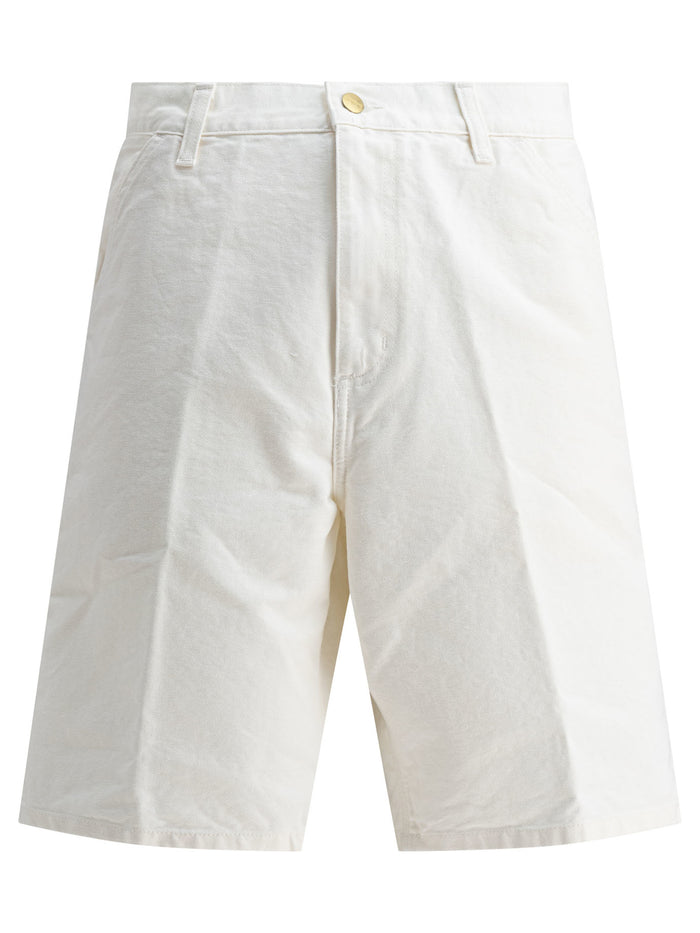 Carhartt Wip White Cotton Shorts
