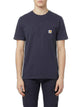 Carhartt Wip Midnight Blue Cotton S/S Pocket T-Shirt