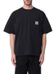 Carhartt Wip Black Cotton S/S Pocket T-Shirt