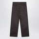 Carhartt Wip Single Knee Pant Trousers In Dearborn Shale/Stone Canvas