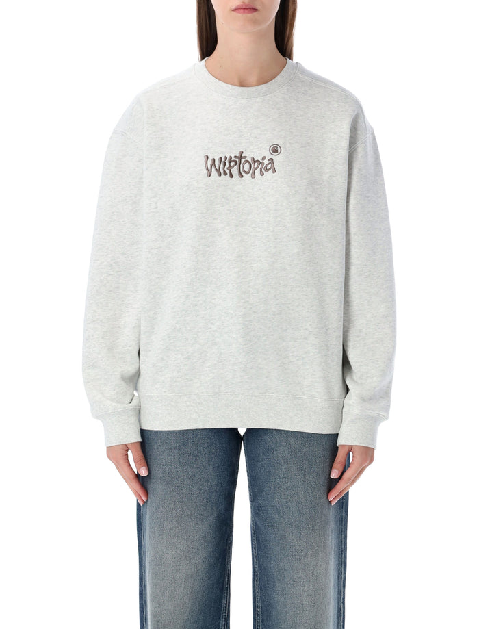 Carhartt Wip Carhartt Wip Grey W’ Wiptopia Script Sweatshirt