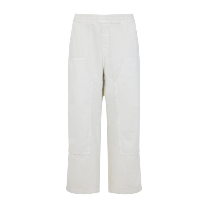 Carhartt Wip Salt White Cotton Crawton Pants