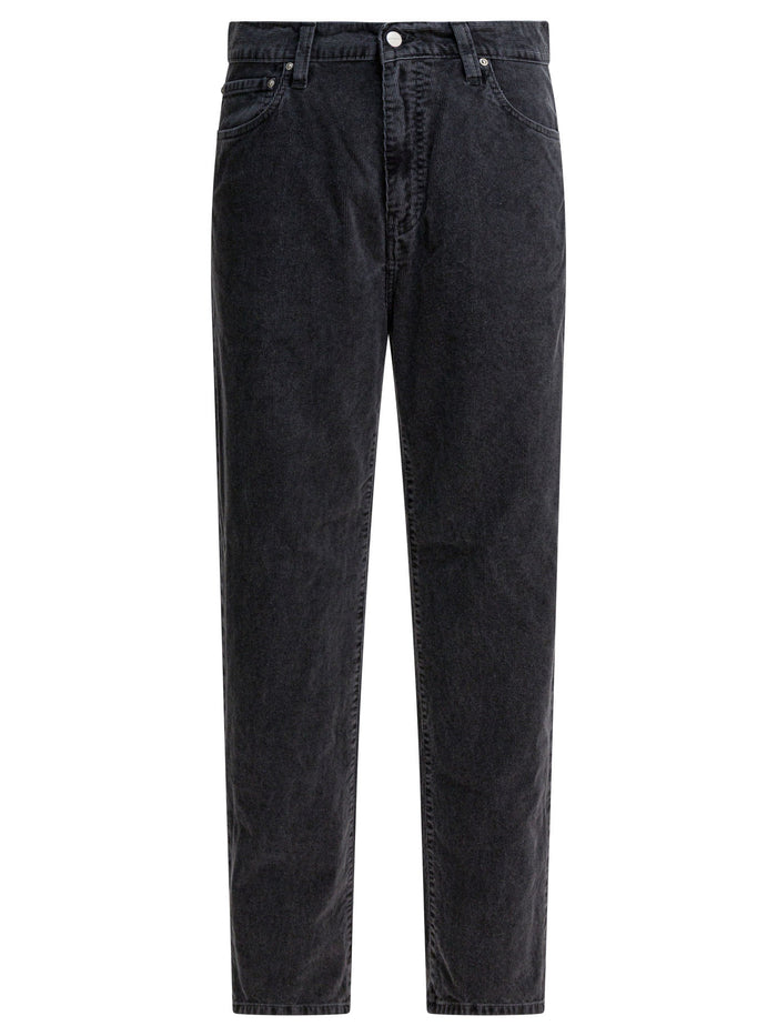 Carhartt Wip Black Cotton Trousers